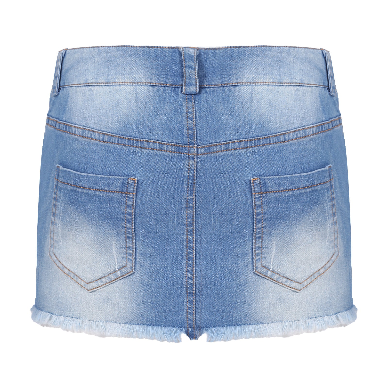 Jeans-Minirock – Figurbetonter Denim-Rock mit Taschen & Zipper